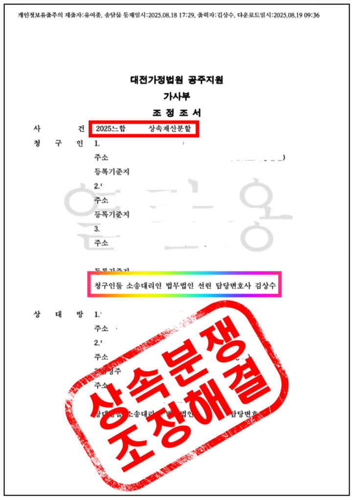 상속재산분할